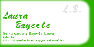 laura bayerle business card